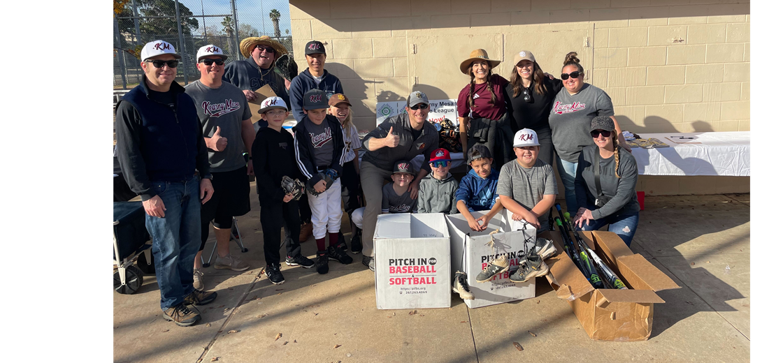 Pitch In For Baseball & Softball Equipment Donation